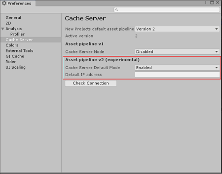 Configuring an Editor to use an Accelerator for Asset Import Pipeline.