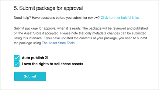 You have to own the rights to these Assets in order to submit your package to the Asset Store