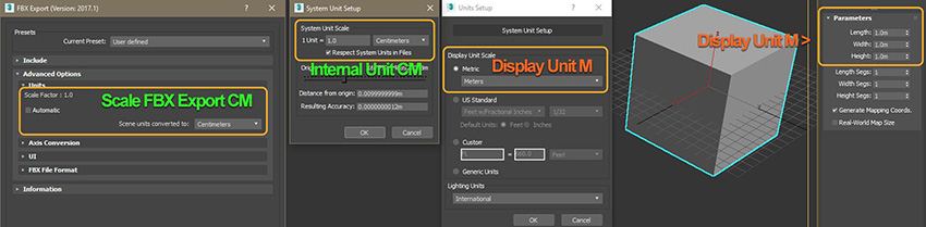 Differing display and internal units in Autodesk® 3ds Max®