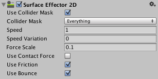 The Surface Effector 2D Inspector