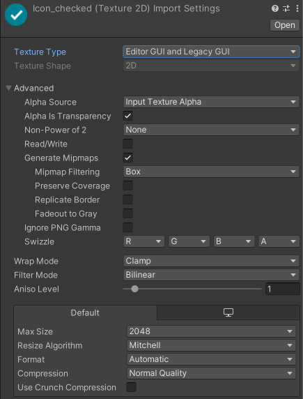 Texture Import Settings - Unity Manual